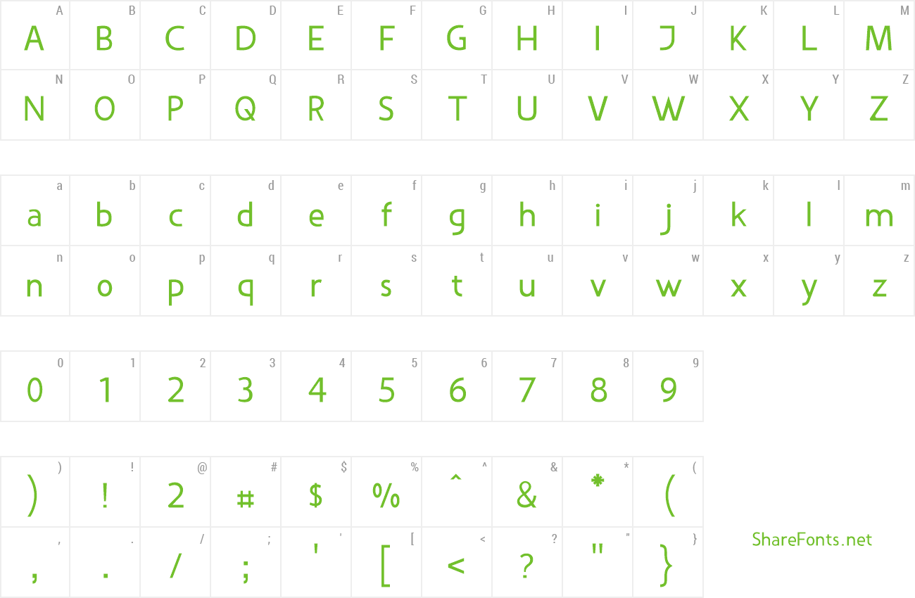 Font Vanlose Book Type preview